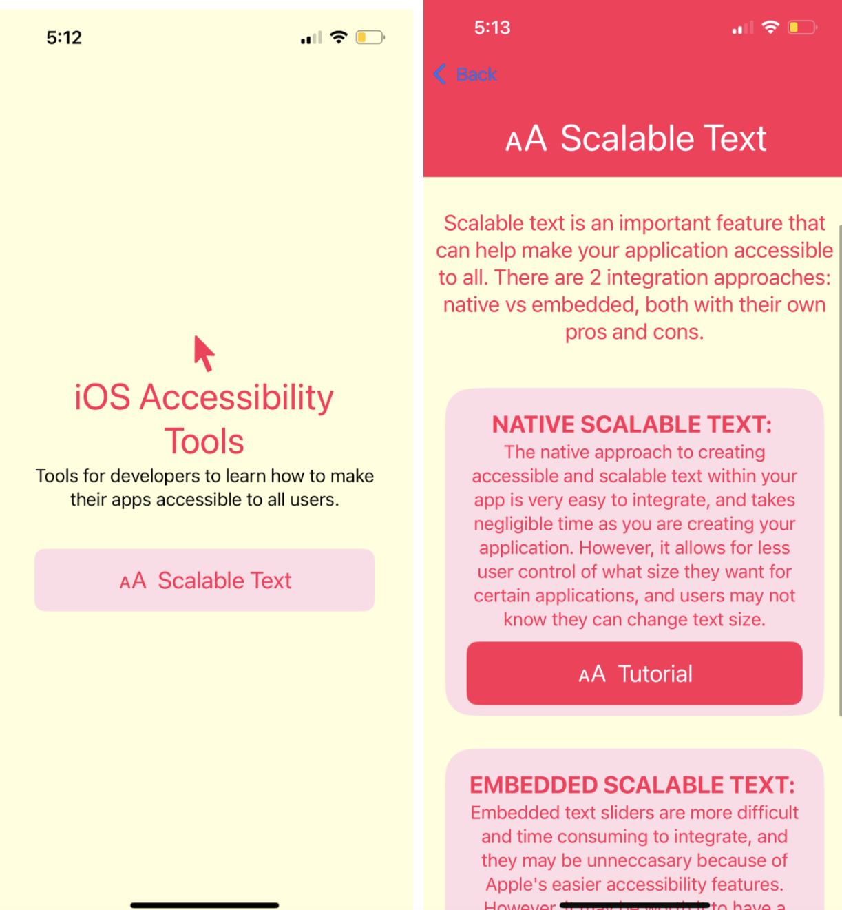 iOS Accessibility Research & Development