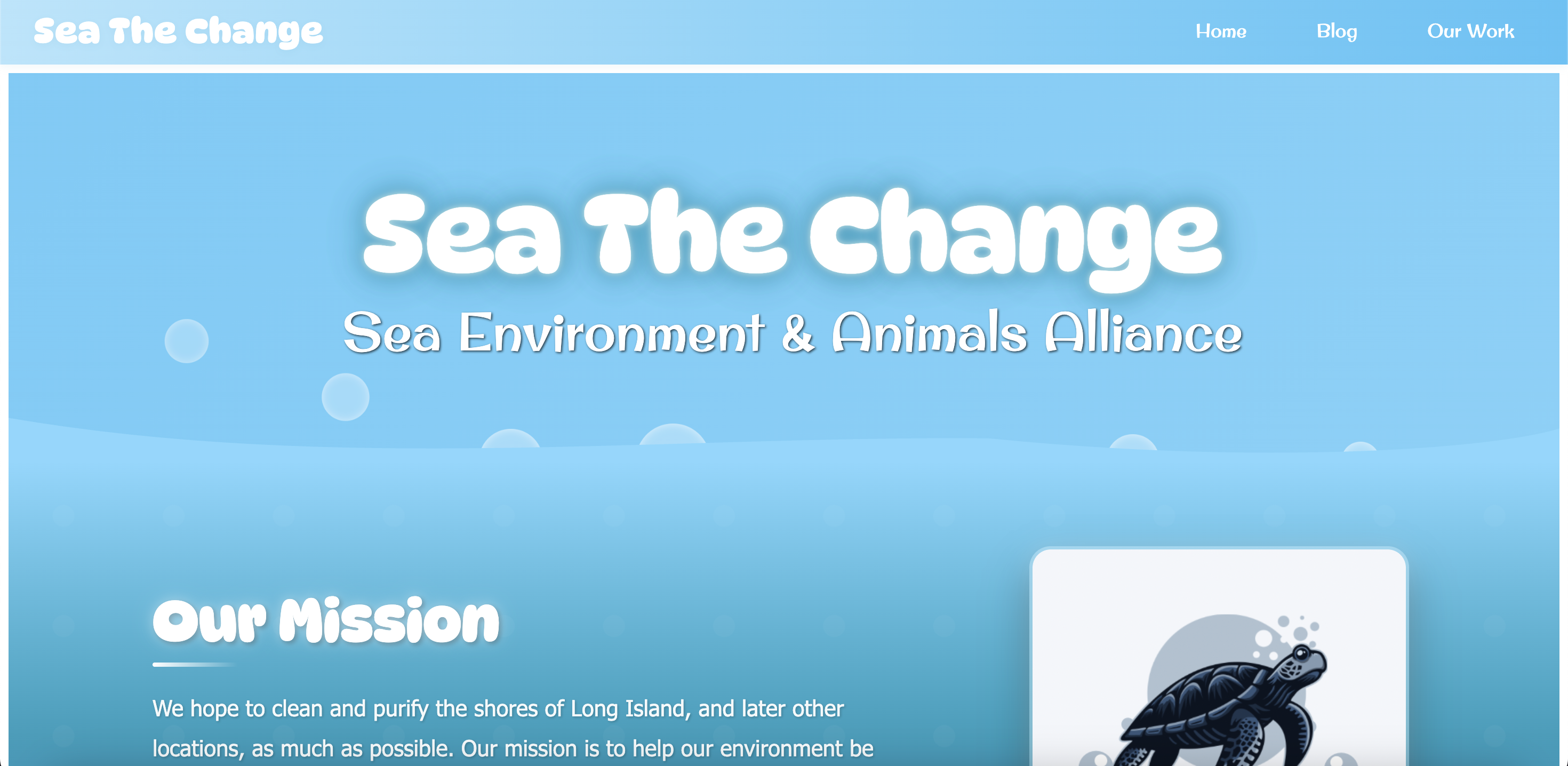 Sea The Change Website