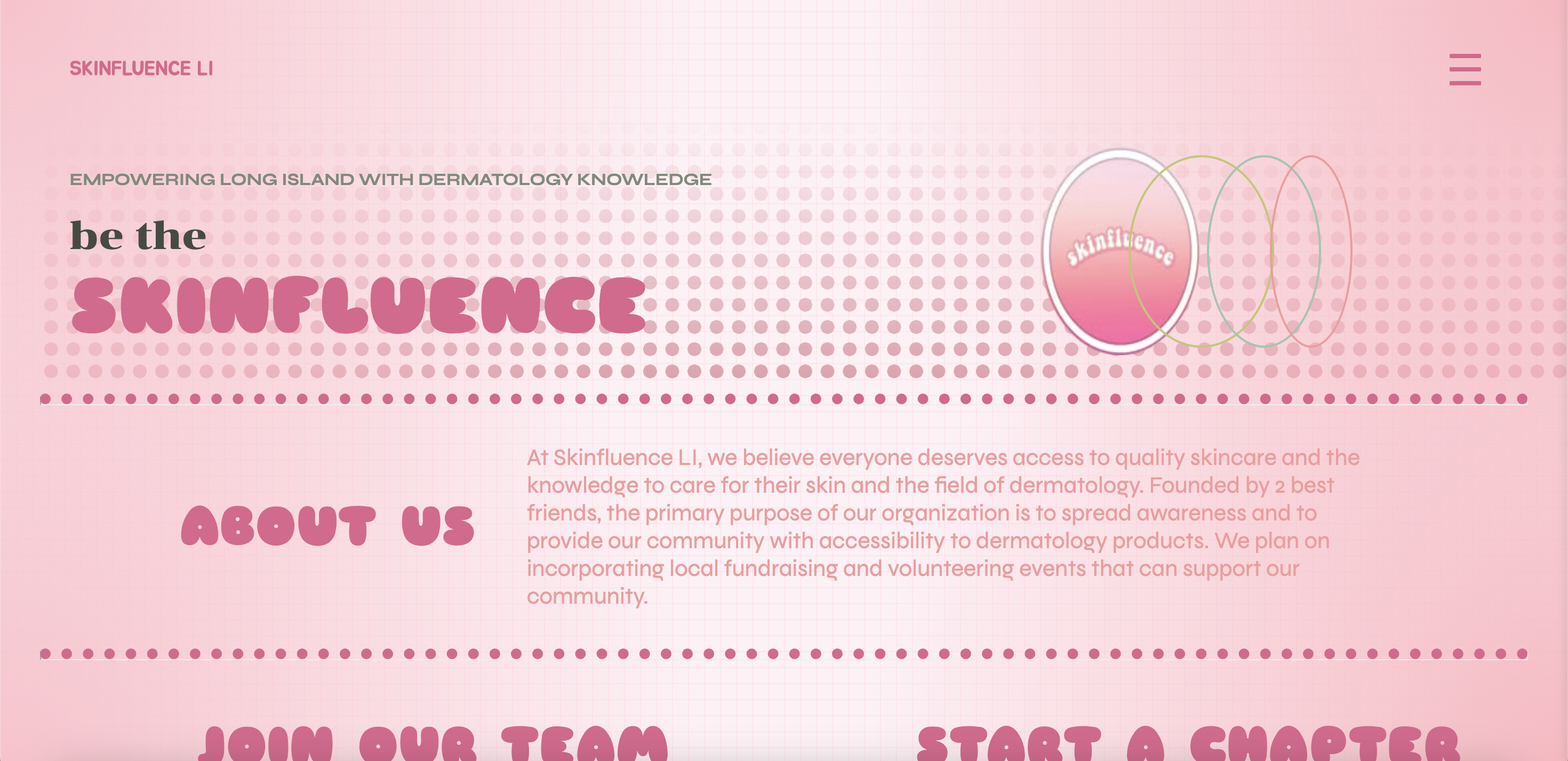 SkinfluenceLI Website